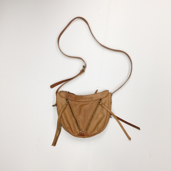 Lucky Brand Handbags - Camel Tan Lucky Brand Leather Crossbody Bag